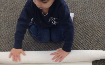 Montessori Monday: Rolling a Rug